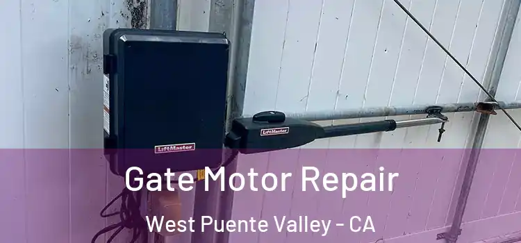 Gate Motor Repair West Puente Valley - CA