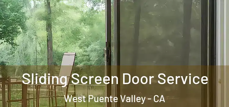 Sliding Screen Door Service West Puente Valley - CA